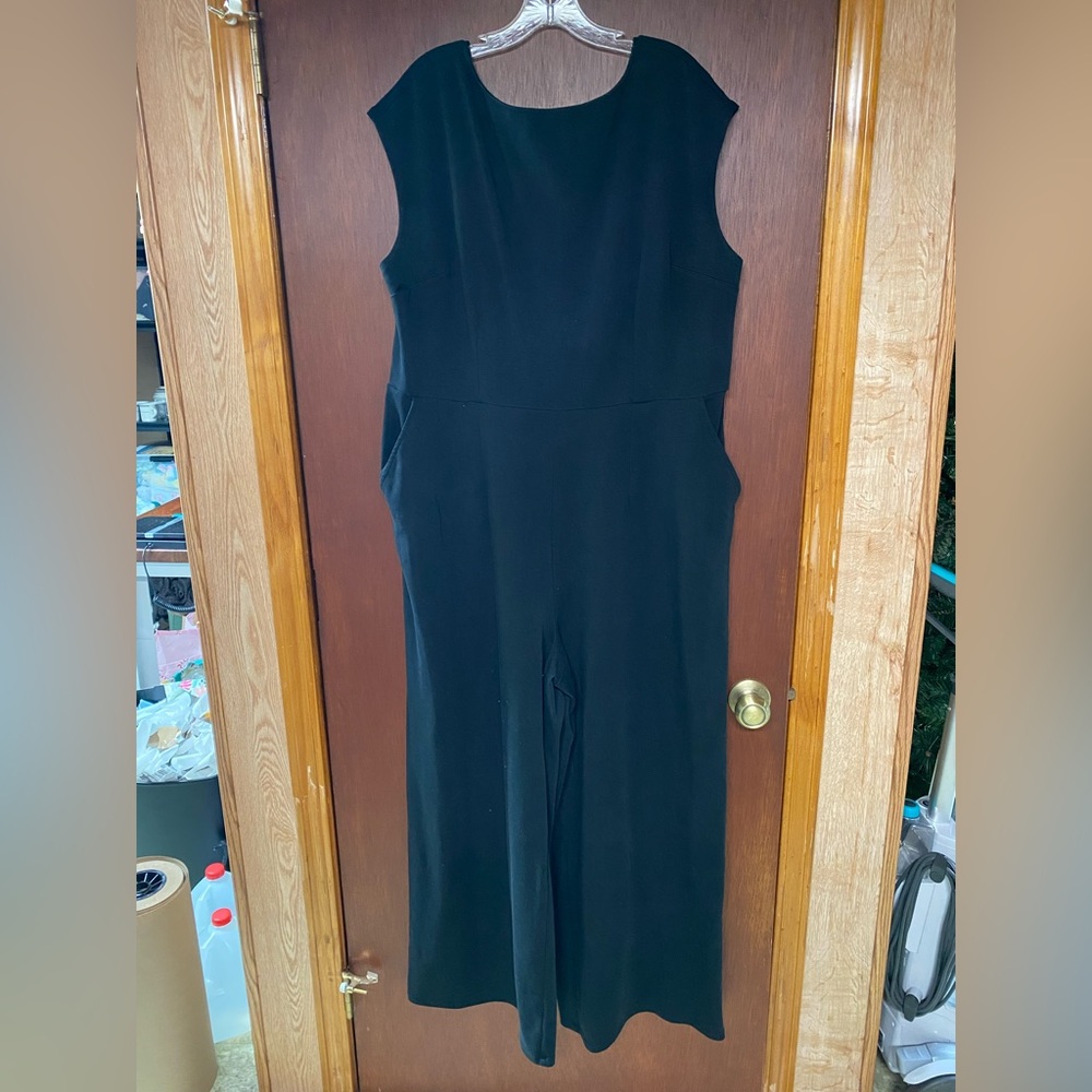 OLD NAVY Women’s ponte jumpsuit black size XXL tall